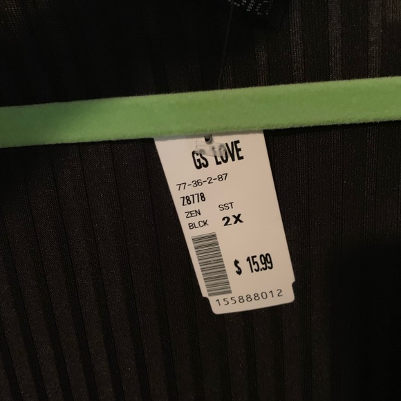 Black open shoulder with choker style top - Picture 4 of 4